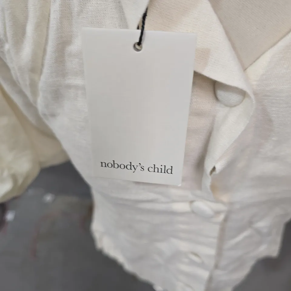 NOBODY'S CHILD WHITE PUFF-SLEEVE BLOUSE – GIRLS, UK 10 (EU 38, US 6) 