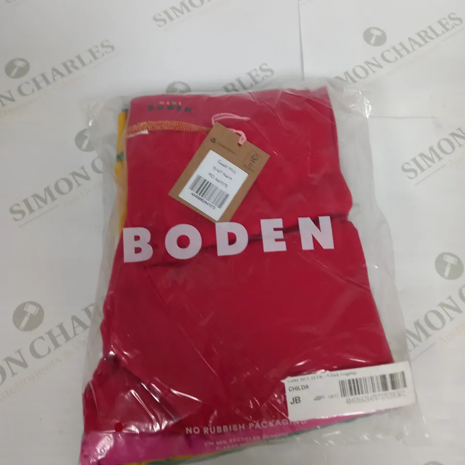 BODEN 5 PACK OF LEGGINGS SIZE 13-14 YEARS