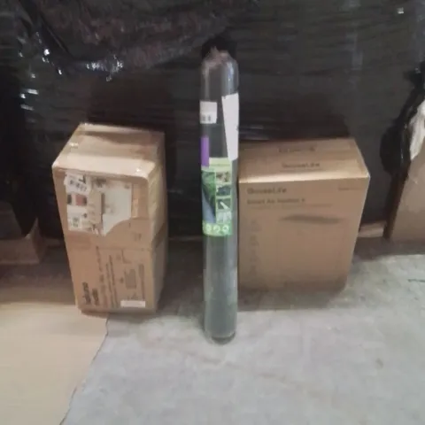 PALLET OF ASSORTED HOUSEHOLD GOODS AND PRODUCTS TO INCLUDE;PLAY MAT,AIR PURIFIER,LANDSCAPE WEED BARRIER 