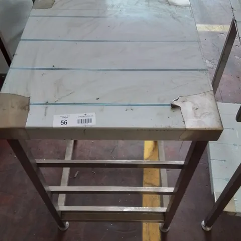 STAINLESS STEEL INDUSTRIAL CATERING WORKTOP/COUNTER