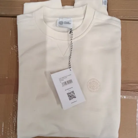 BRAND NEW BRASS MONKEY SWEATS - OFF WHITE SIZE MEDIUM APPROXIMATELY 13
