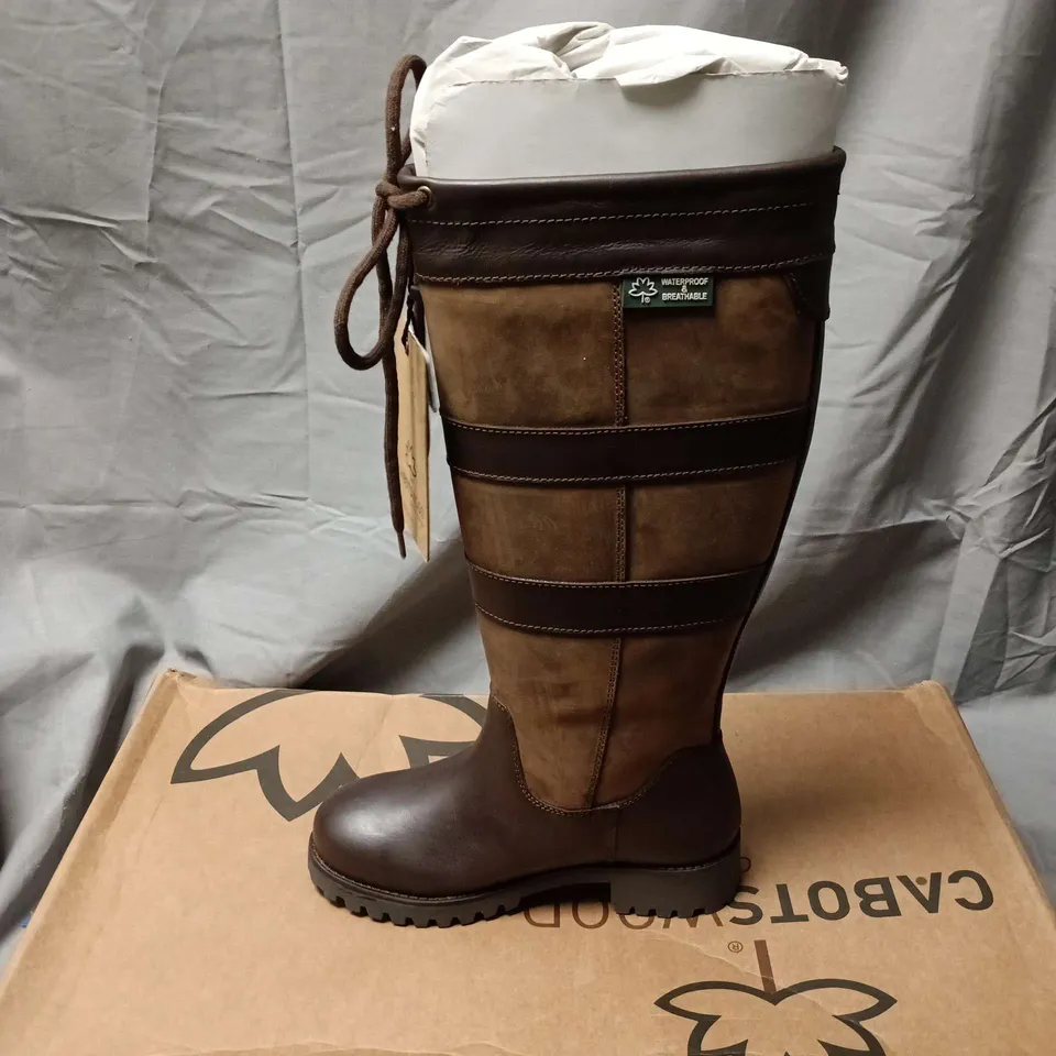 CABOTSWOOD AMBERLEY 2 OAK/BISON KNEE-HIGH BOOTS – EU 37 (UK 4.5), WATERPROOF