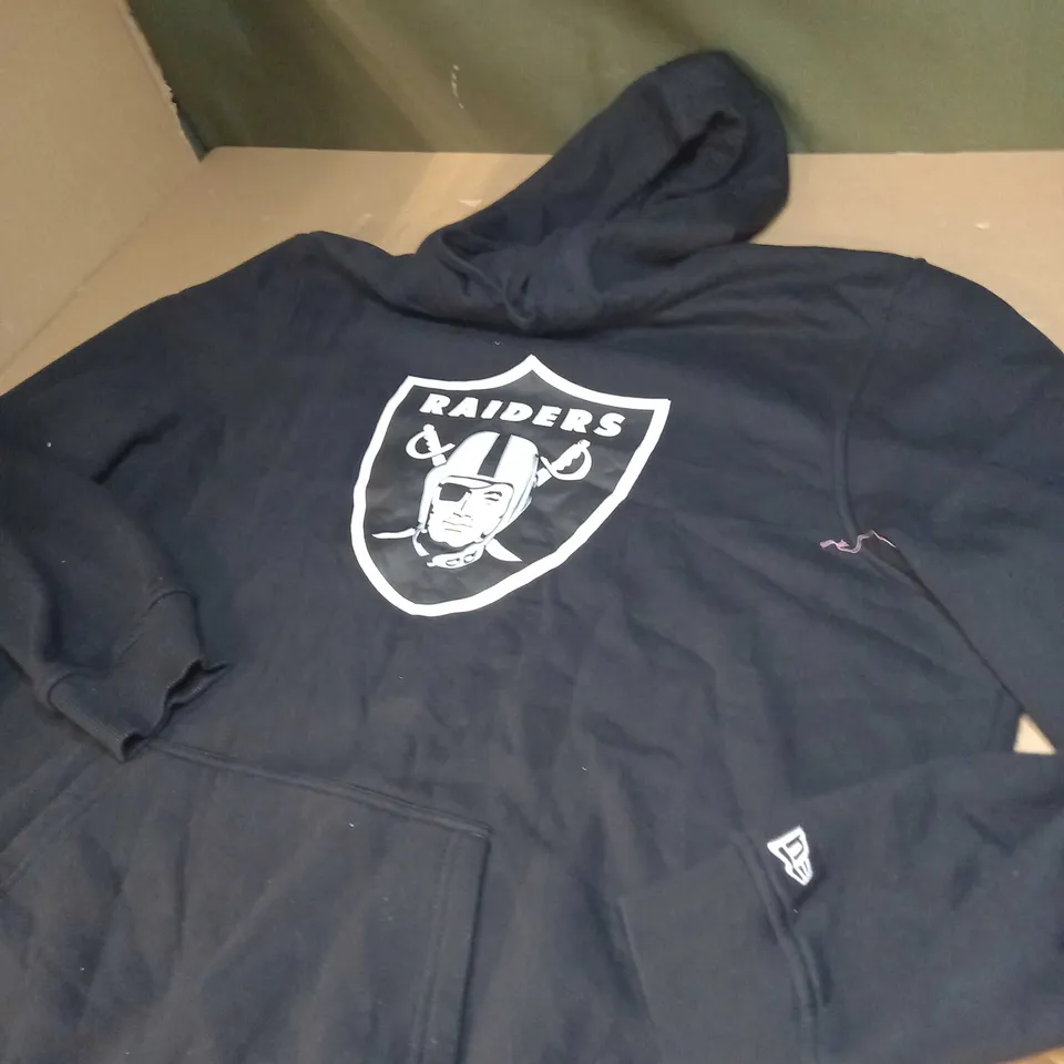 RAIDERS LOGO HOODIE SIZE UNSPECIFIED