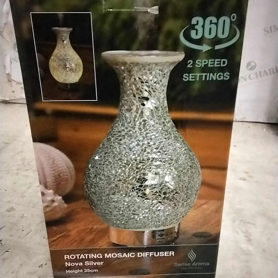 SENSE AROMA NOVA SILVER ROTATING MOSAIC DIFFUSER 