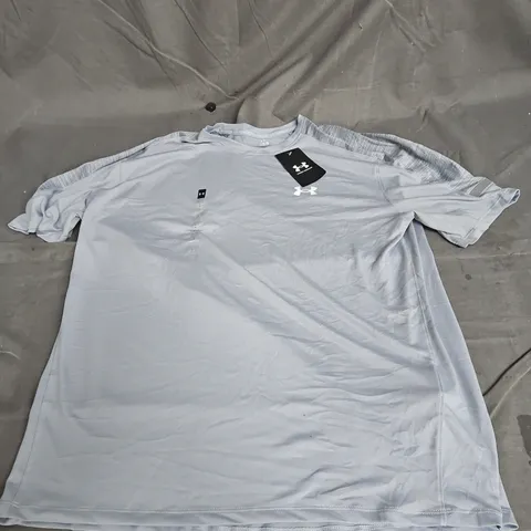UNDER ARMOUR UA TECH UTILITY SHORT SLEEVE TOP IN GREY SIZE MENS L
