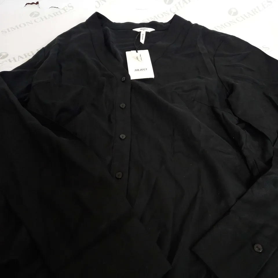 .OBJECT OBJTILDA V NECK SHIRT NOOS IN BLACK - EUR 36
