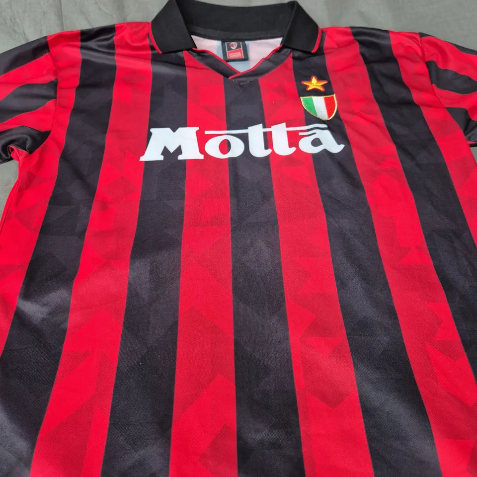 RETRO AC MILAN HOME JERSEY - SIZE LARGE