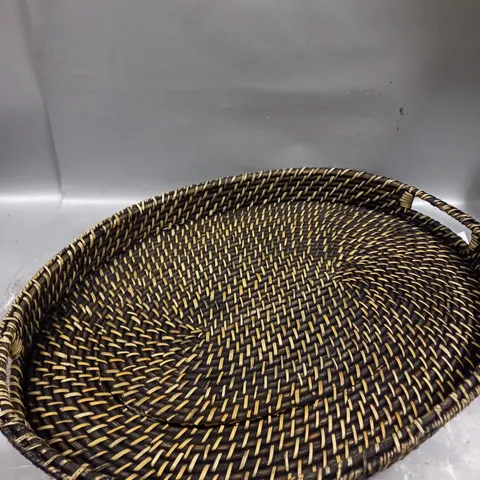 VERY HOME RATTAN OVAL TRAY