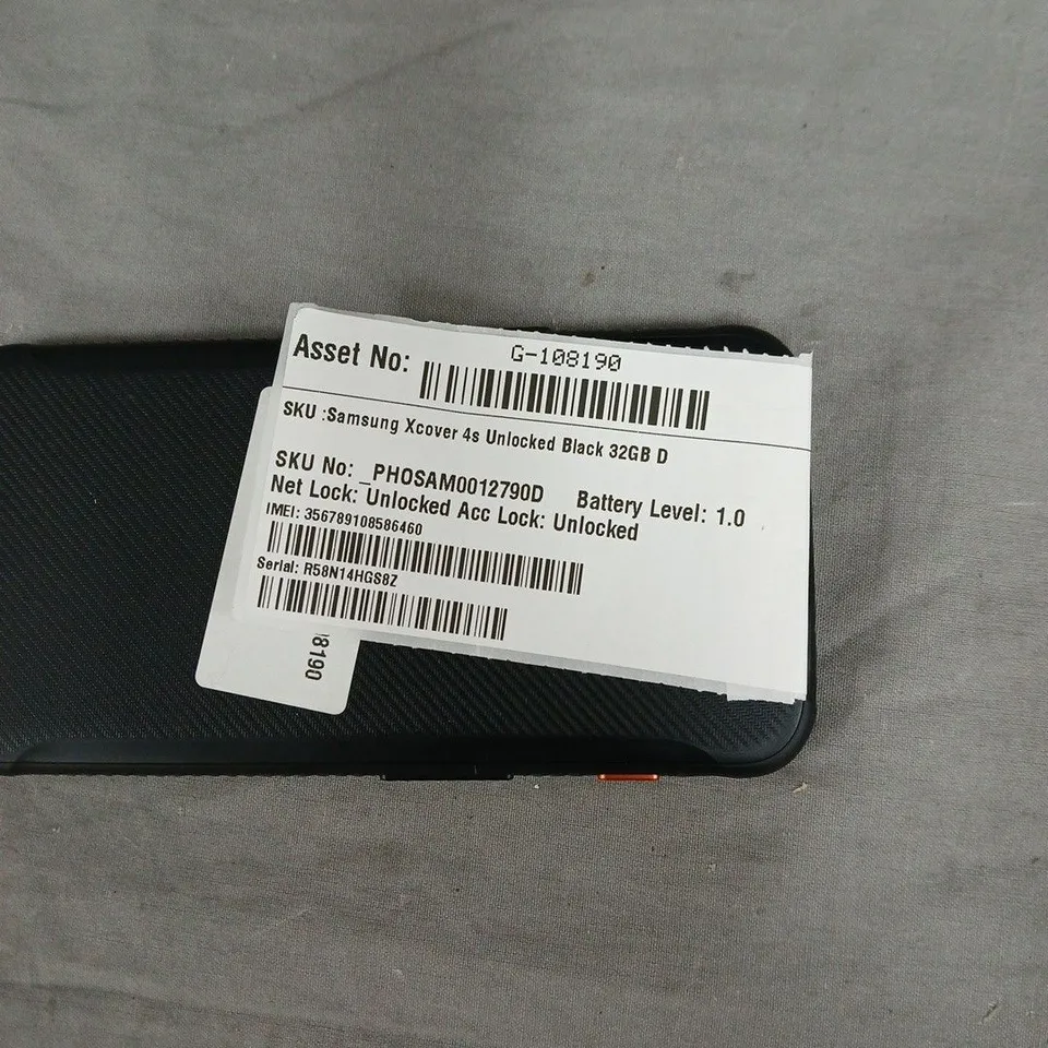 SAMSUNG GALAXY XCOVER 4S – BLACK, UNLOCKED, 32GB