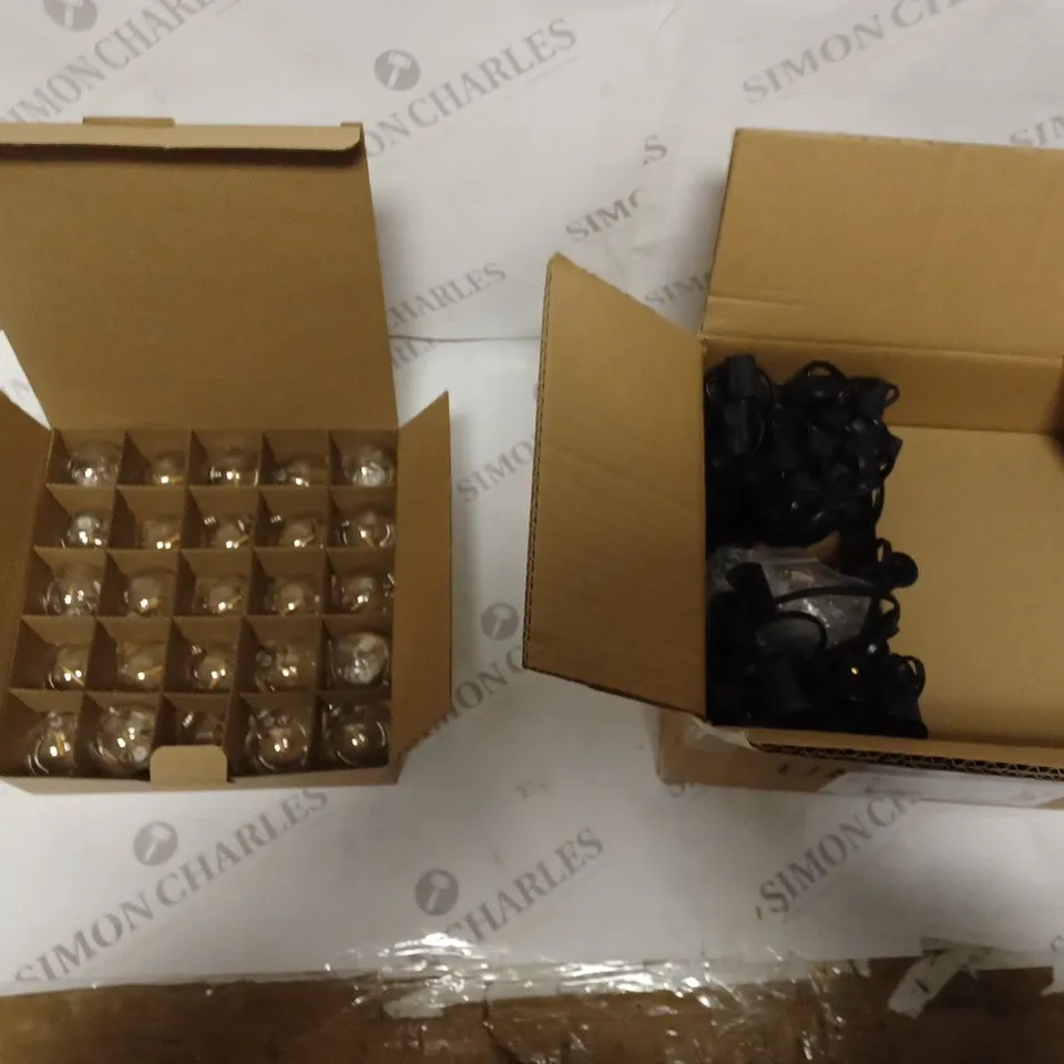 BRIGHTOWN CLEAR G40 LED GLOBE STRING LIGHT SET INDOOR/OUTDOOR USE 