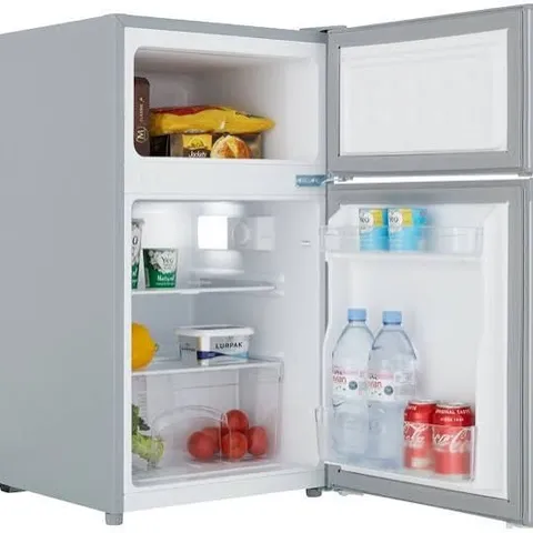 BOXED COOKOLOGY UCFF87SL/E 87L FREESTANDING UNDER COUNTER FRIDGE FREEZER 70/30 β SILVER