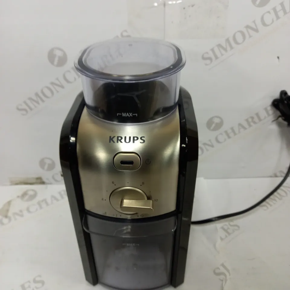 KRUPS EXPERT BURR GRINDER FOR COFFEE BEANS