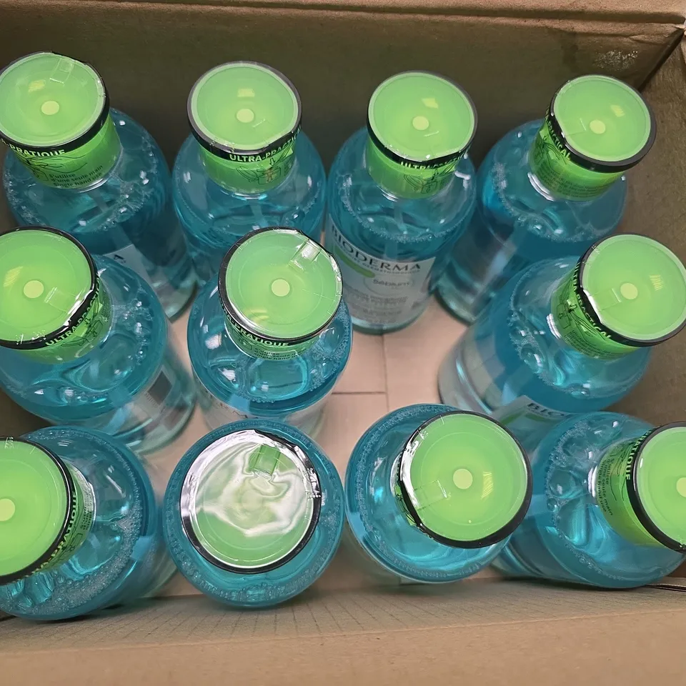 BOX OF APPROXIMATELY 12 BIODERMA PURIFYING CLEANSING MICELLAIRE SOLUTION 500ML 