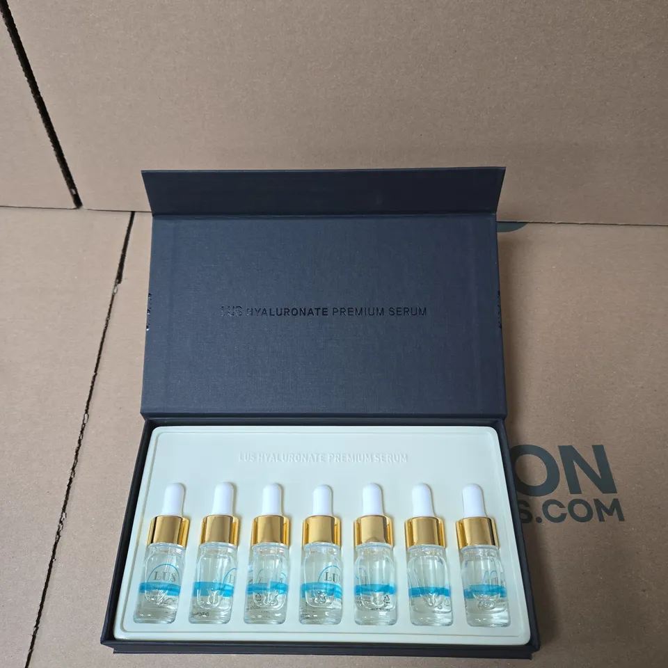 LUS HYALURONATE PREMIUM SERUM – FACIAL SKINCARE, BOXED (SEVEN VIALS)
