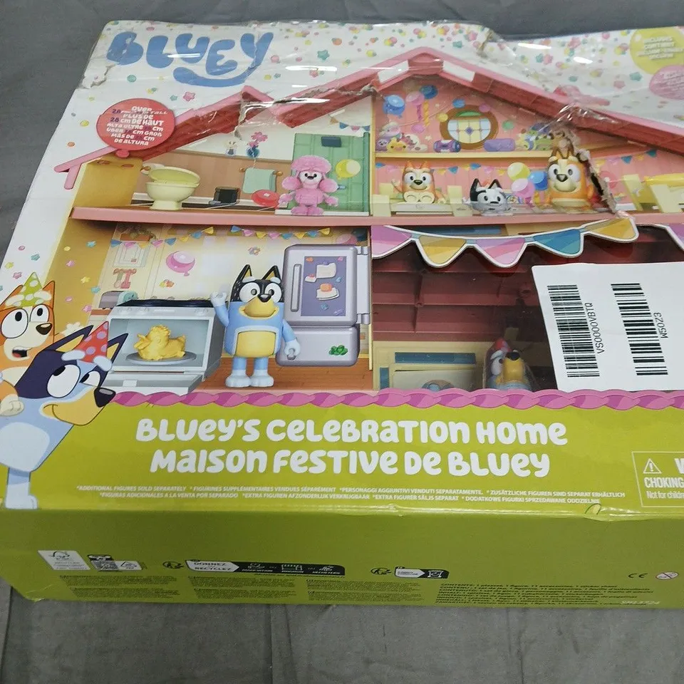 BLUEY'S CELEBRATION HOME PLAYSET - BOXED