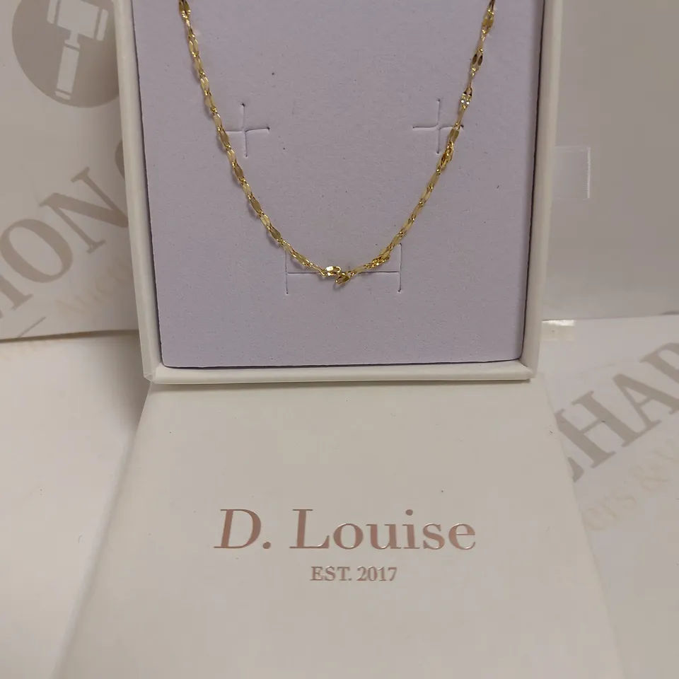 BOXED D. LOUISE GOLD EFFECT NECKLACE
