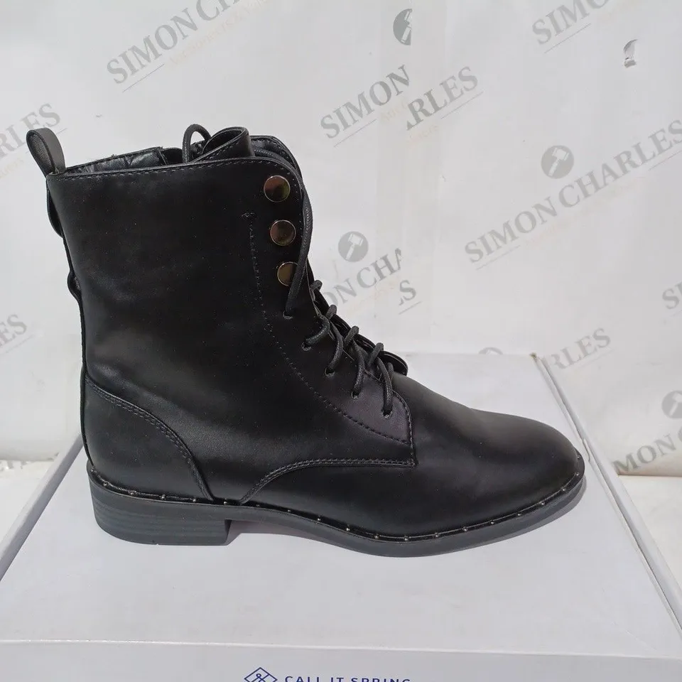 BOXED CALL IT SPRING ALDO ARLETA BOOT IN BLACK - UK 7