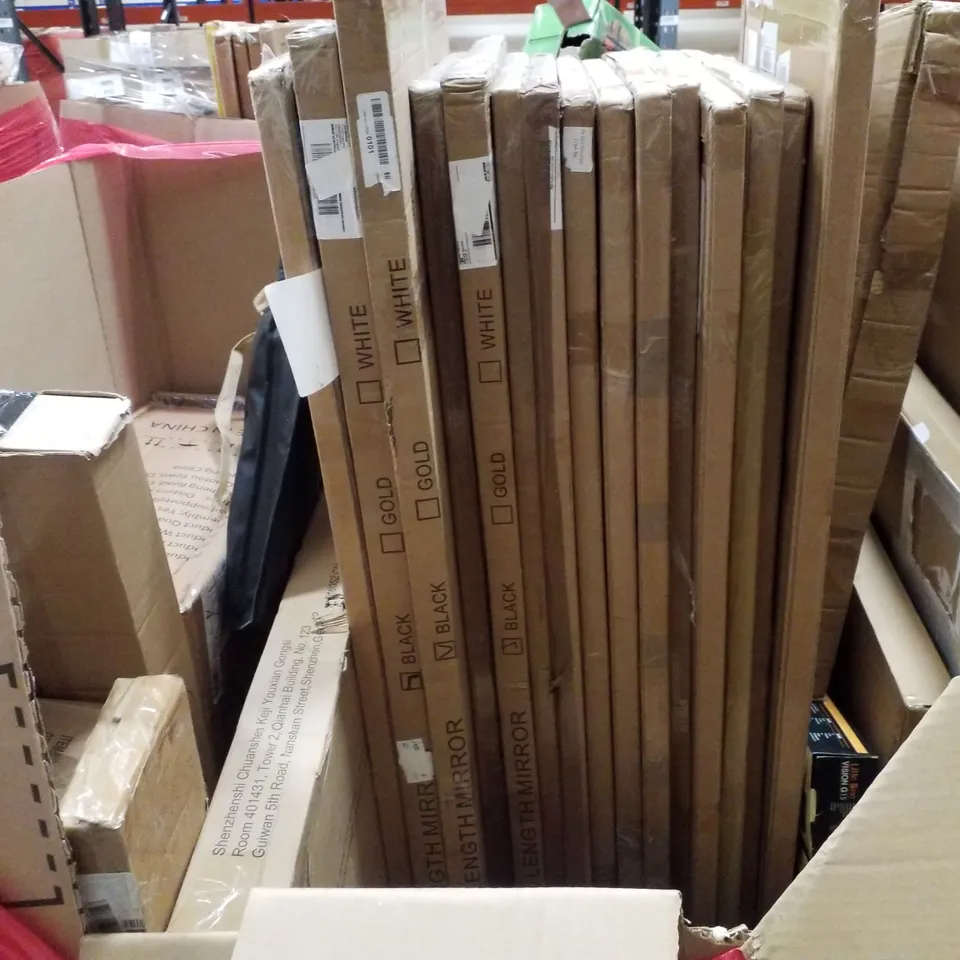 PALLET CONTAINING ASSORTED PRODUCTS INCLUDING CEILING LIGHT, 3-PIECE RATTAN DEER FAMILY, SHOWER MIXER, OFFICE LAMINATOR & MULTIFUNCTIONAL LAPTOP DESK 