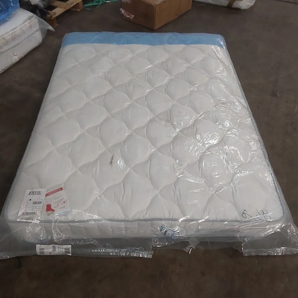 QUALITY BAGGED DOUBLE 135cm AIRSPRUNG LUXURY QUILTED MEDIUM MATTRESS RRP £229