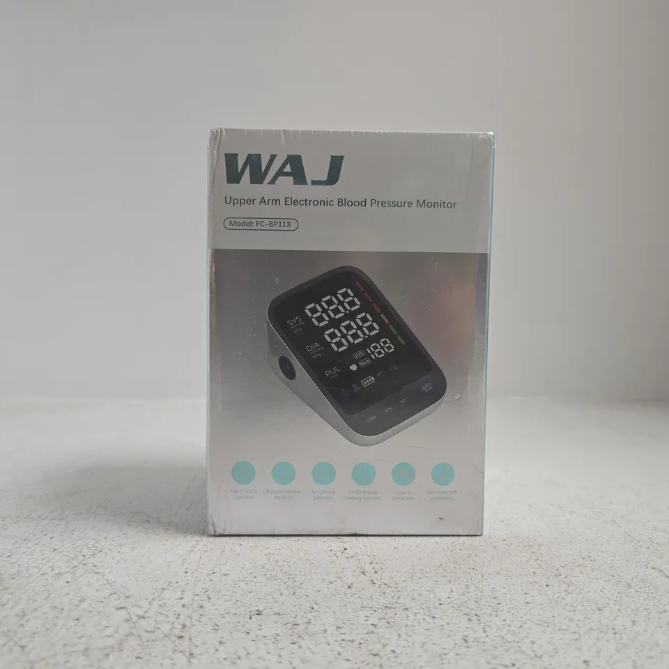 WAJ UPPER ARM ELECTRONIC BLOOD PRESSURE MONITOR – BOXED (MODEL FC-BP113)