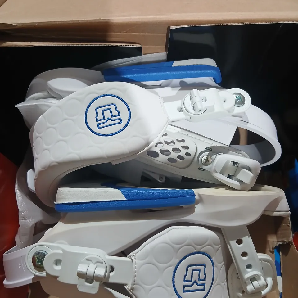 UNION MILAN SNOWBOARD BINDINGS – WHITE/BLUE, SIZE S