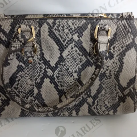 RUTH LANGSFORD HAND BAG IN SANK SKIN 