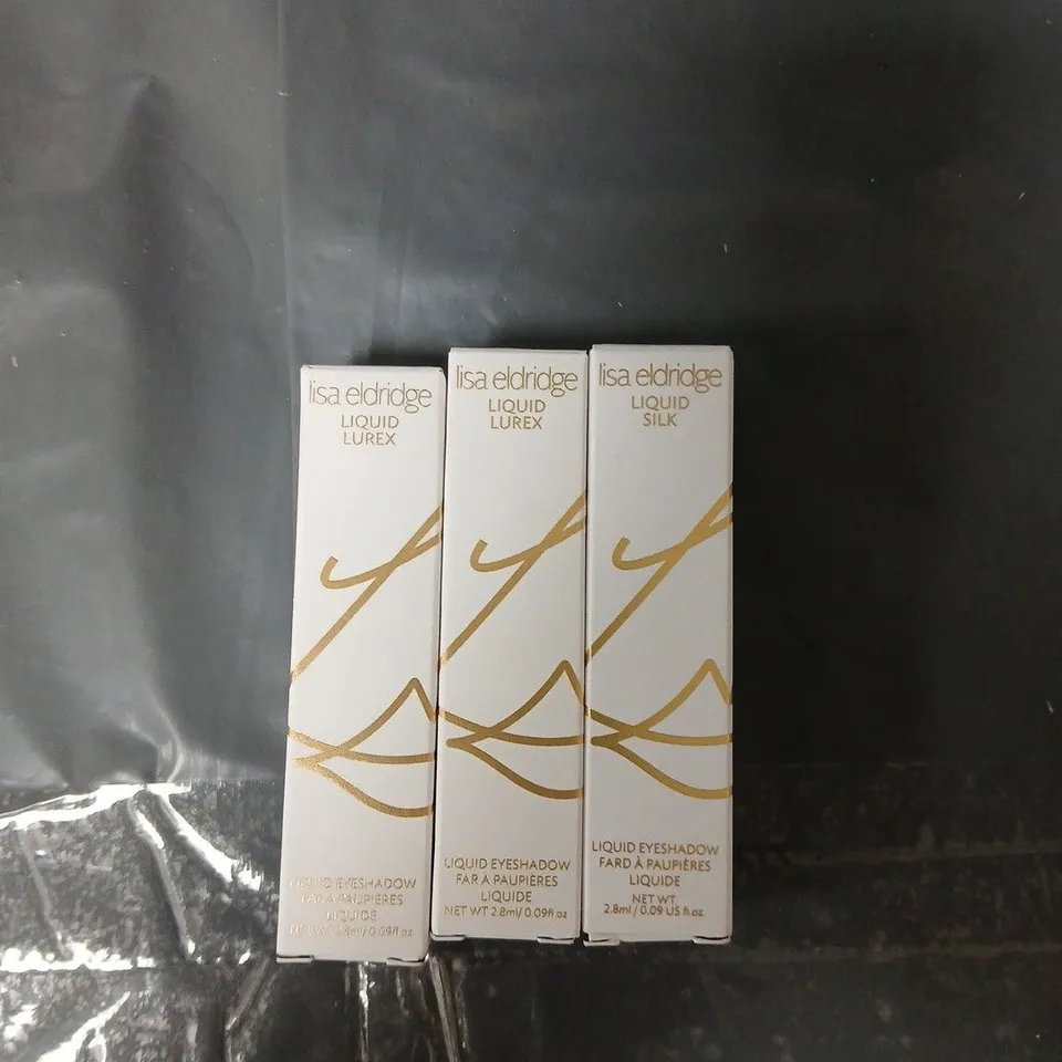SET OF 3 LISA ELDRIDGE LIQUID EYESHADOWS - ASSORTED SHADES