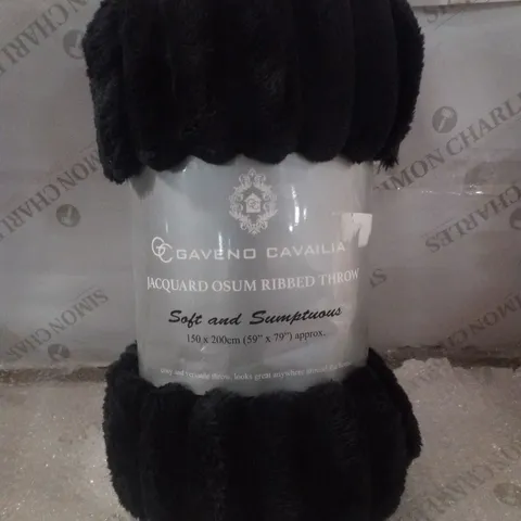 STANDARD THROW BLANKET 150×200CM - BLACK
