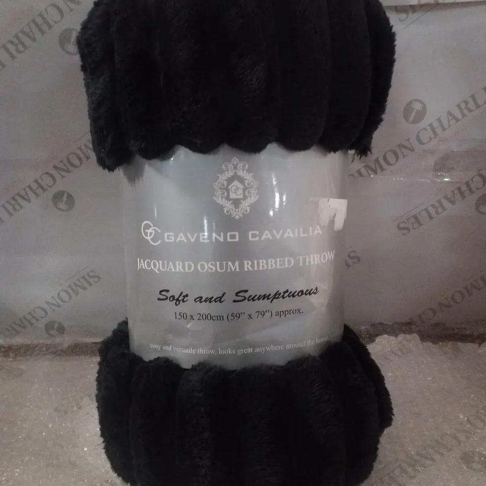 STANDARD THROW BLANKET 150×200CM - BLACK