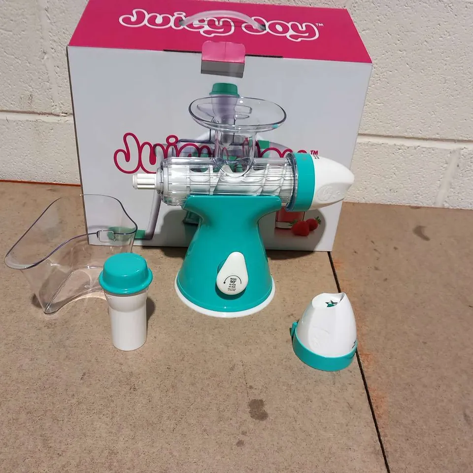 TWO BOXED JUICY JOY JUICE AND ICE CREAM MACHINES