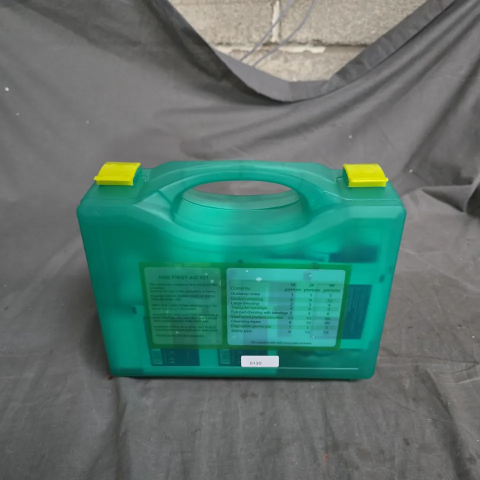 PREMIER HSE FIRST AID KIT – GREEN PLASTIC CASE WITH CONTENTS