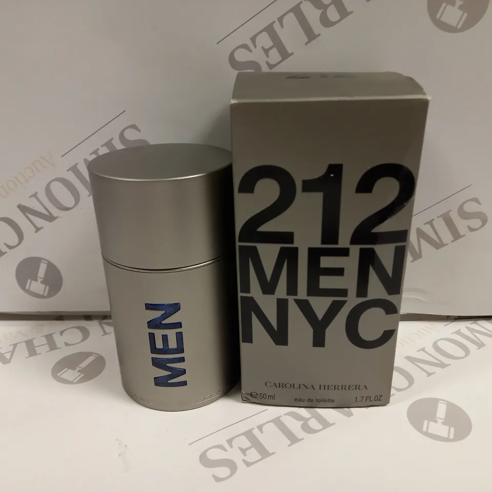 BOXED CAROLINA HERRERA 212 MEN NYC EAU DE TOILETTE 50ML