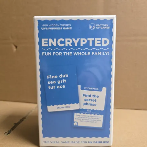 ENCRYPTED – FAMILY WORD GAME