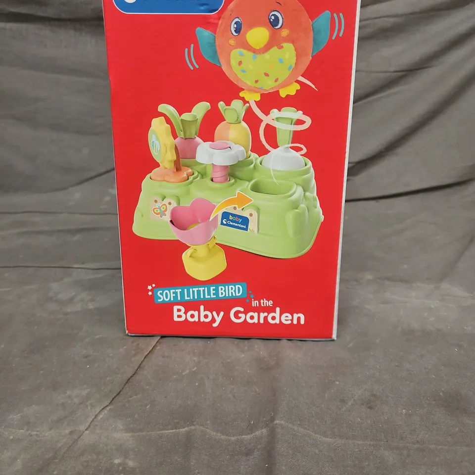 CLEMENTONI BABY GARDEN SOFT LITTLE BIRD TOY (10-36 MONTHS)