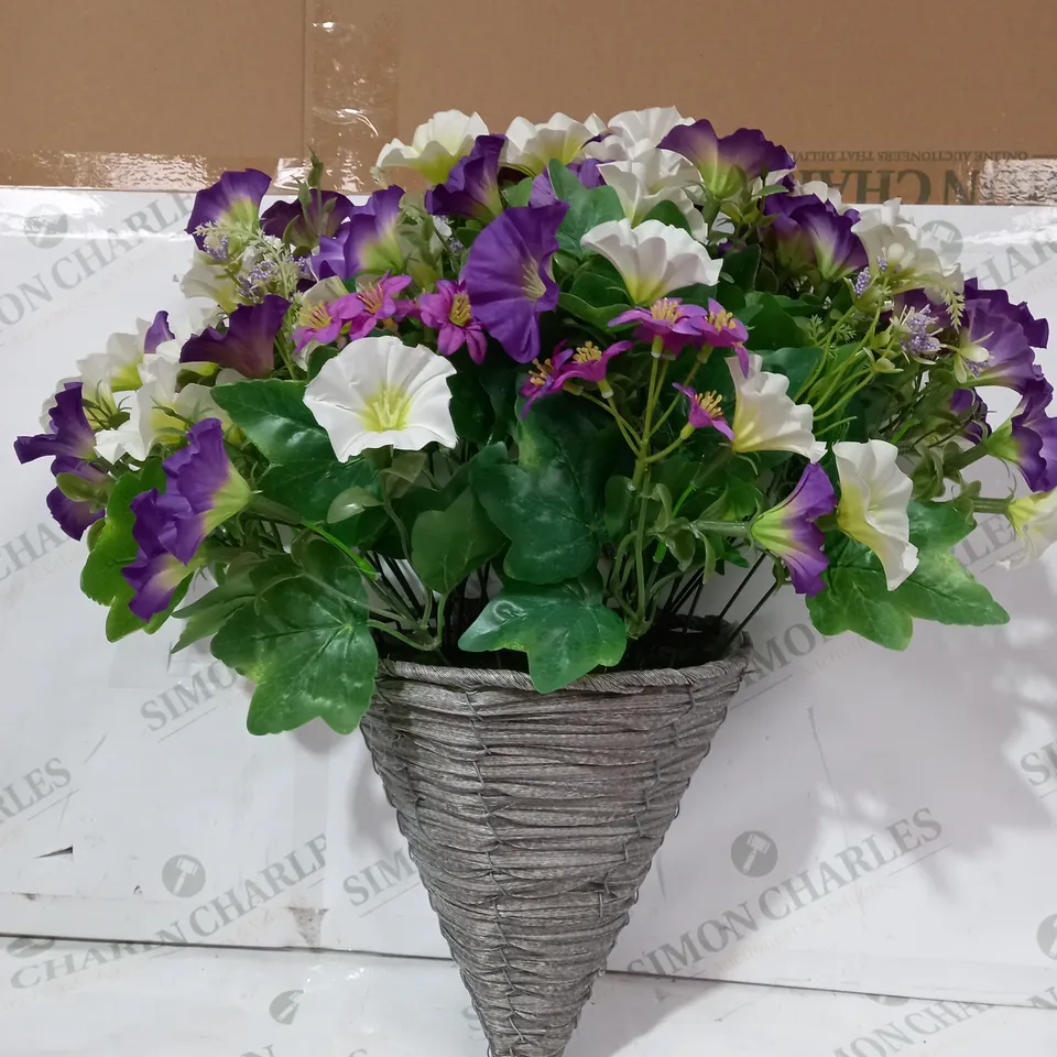 BOXED ARTIFICIAL HANNAH DECORATIVE FAUX FLOWER CONE