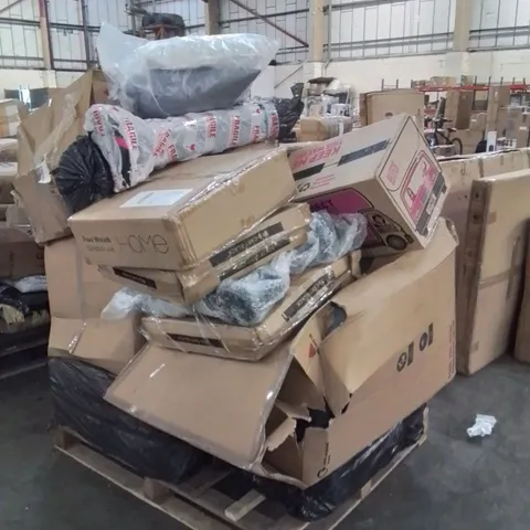 PALLET OF ASSORTED FURNITURE PARTS AND CONSUMERS PRODUCTS 