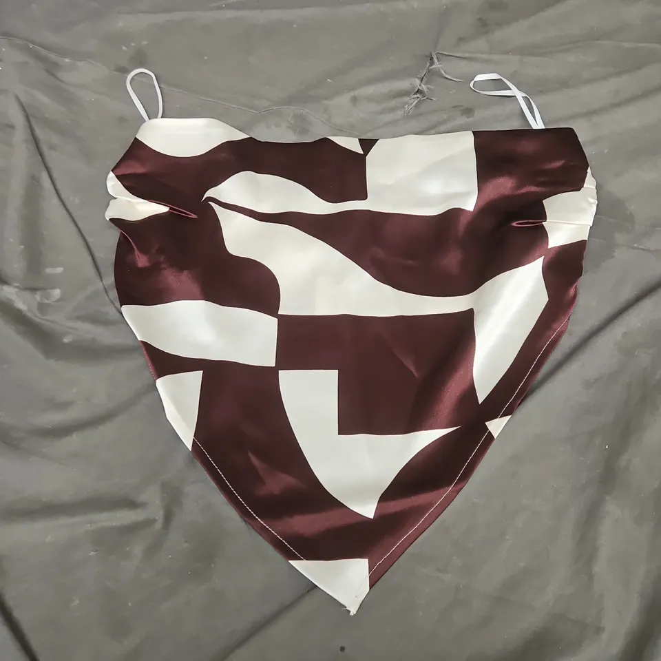 BURGANDY CROP TOP BY 4TH RECKLESS