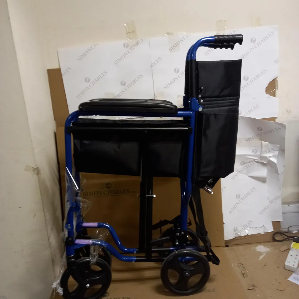 AIDAPT COMPACT, LIGHTWEIGHT FOLDING STEEL TRANSIT WHEELCHAIR