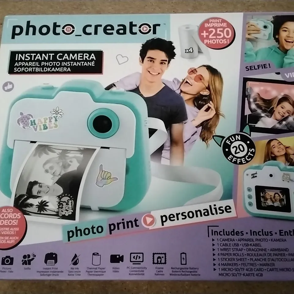 STUDIO CREATOR PHOTO CREATOR INSTANT CAMERA RRP £69.99