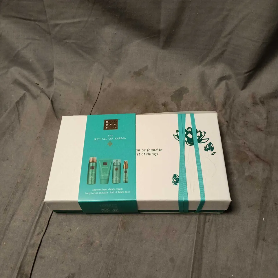 RITUALS THE RITUAL OF KARMA GIFT SET – SHOWER FOAM, BODY CREAM, BODY LOTION & HAIR & BODY MIST