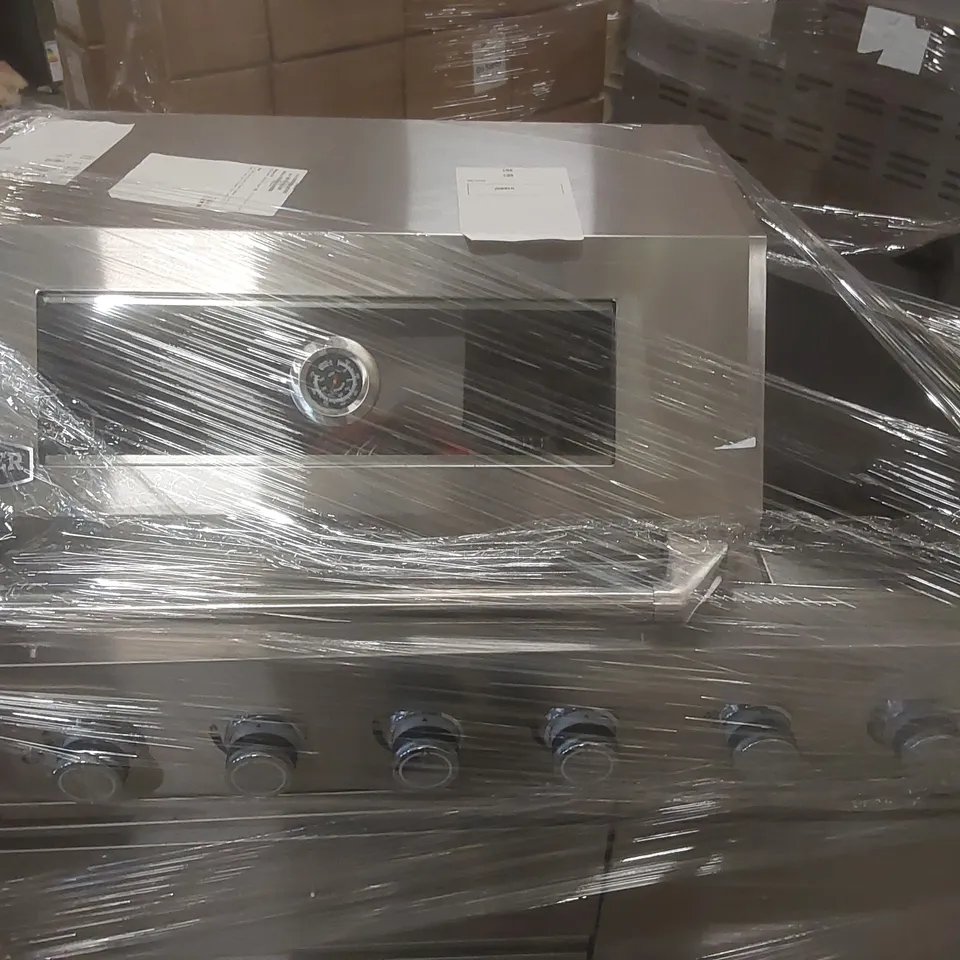 MONSTER GRILL 4 BURNER GAS KITCHEN BBQ IN STAINLESS STEEL