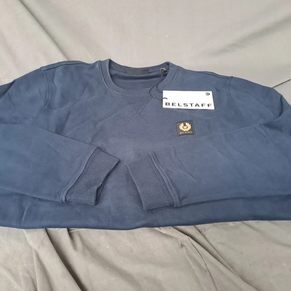 BELSTAFF CREWNECK SWEATER DARK INK 2XL