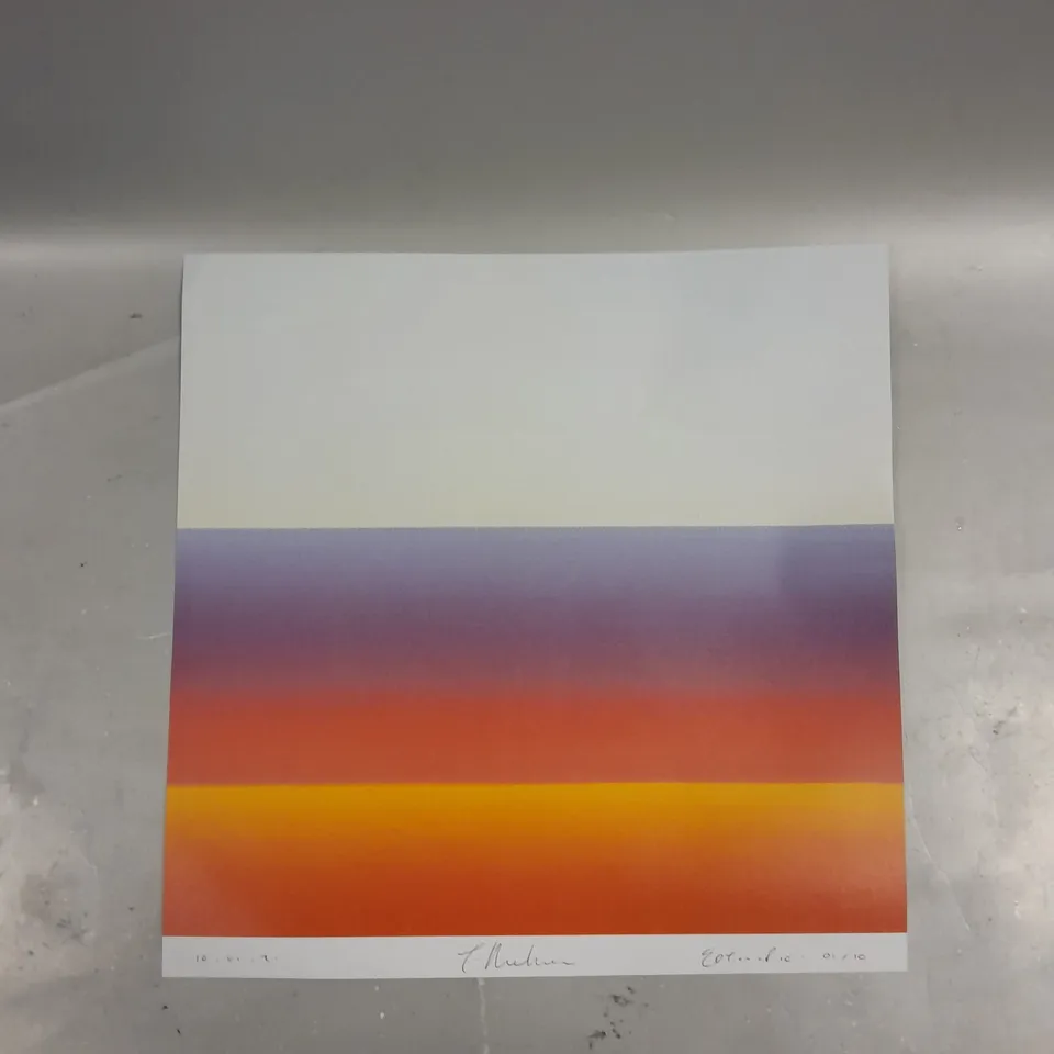 SIGNED LIMITED EDITION UNIQUE COLOUR GRADIENTS PRINT 1/10