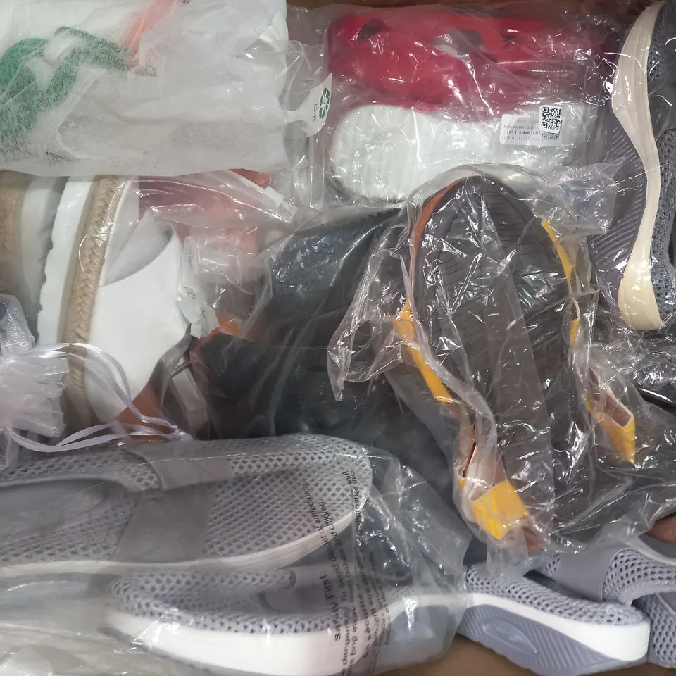BOX OF APPROXIMATELY 20 ASSORTED PAIRS OF SHOES IN VARIOUS STYLES & SIZES TO INCLUDE TRUFFLE COLLECTION, FASHION, BODEN, ETC