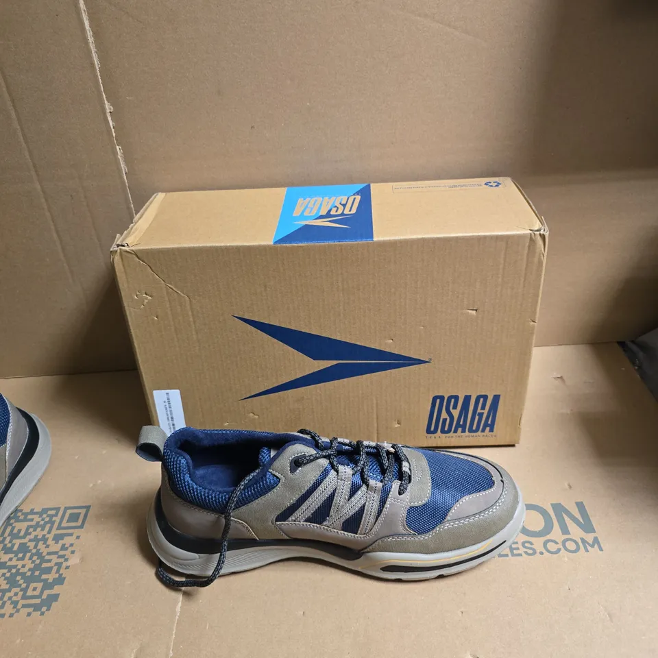BOXED OSAGA 1964 TRAINERS – BLUE/GREY - EUR SIZE 44 