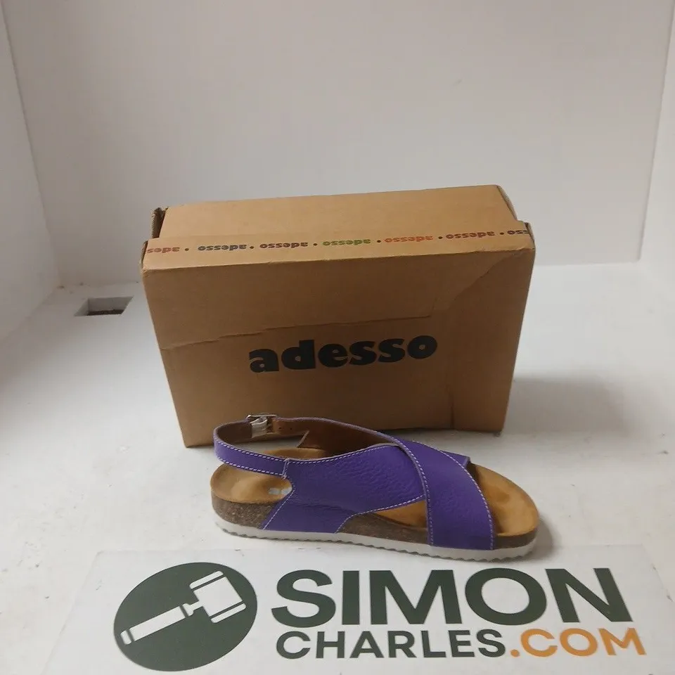 ADESSO PURPLE CROSS-STRAP SANDALS – WOMEN'S SHOES