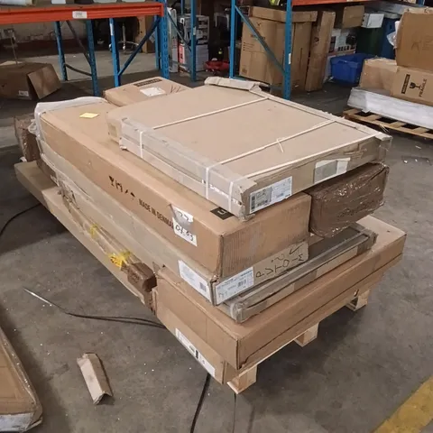 PALLET OF ASSORTED, INCOMPLETE FURNITURE PARTS AND PIECES 
