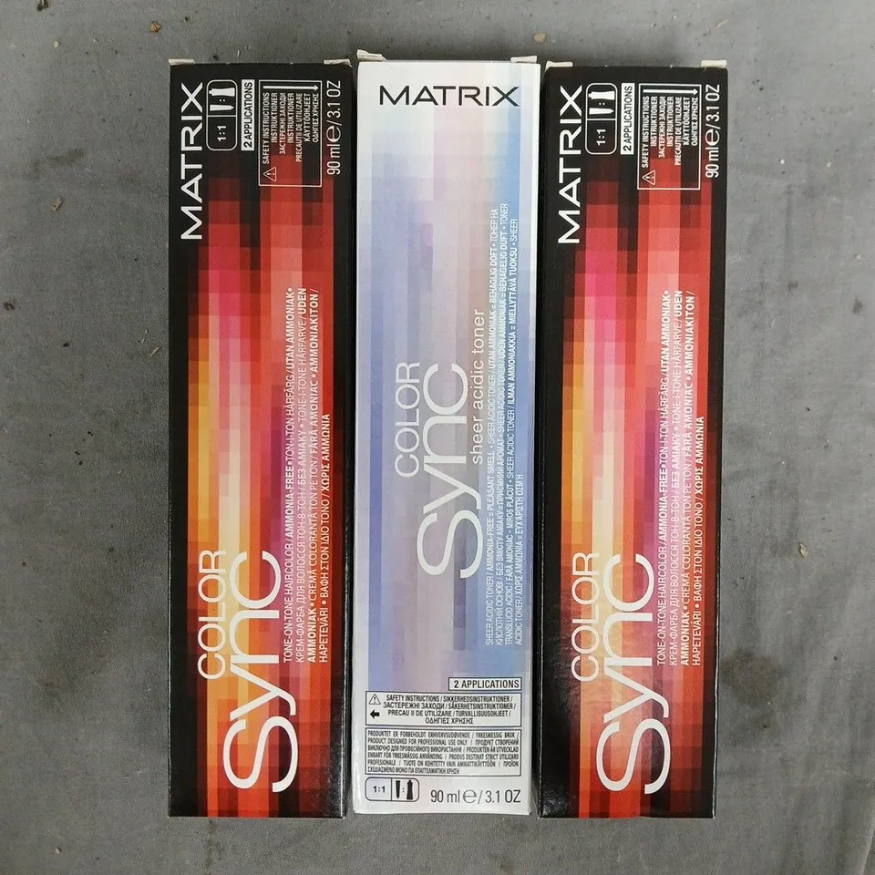 BOX OF APPROXIMATELY 20 ASSORTED MATRIX SO COLOUR SYNC PRODUCTS