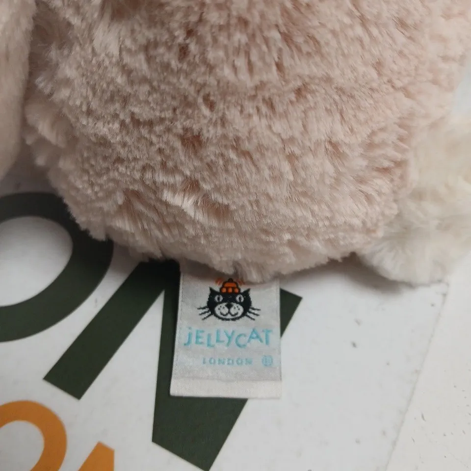 JELLYCAT LONDON PLUSH BUNNY SOFT TOY – PINK, FLORAL EARS & FEET