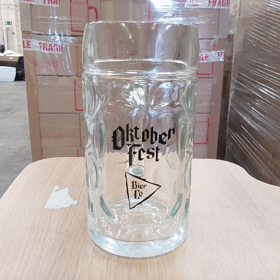 PALLET OF APPROXIMATELY 624 BRAND NEW BOXED BIER CO OKTOBER FEST 0.5L BEER GLASSES